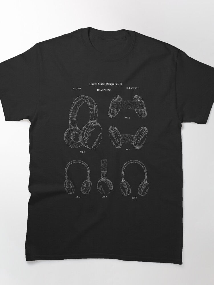 Headphone Patent - October 8, 2013 - White Version Classic T-Shirt