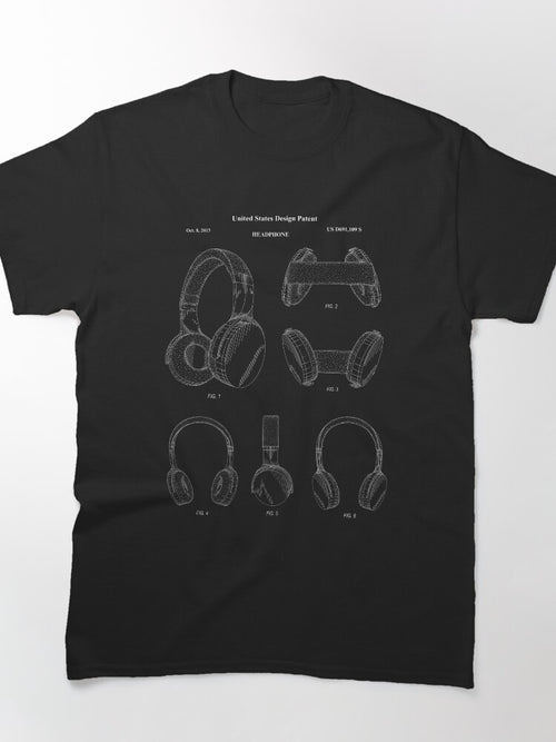 Headphone Patent - October 8, 2013 - White Version Classic T-Shirt