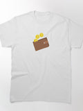 Bitcoin Art: BTC coins in wallet 2 Classic T-Shirt