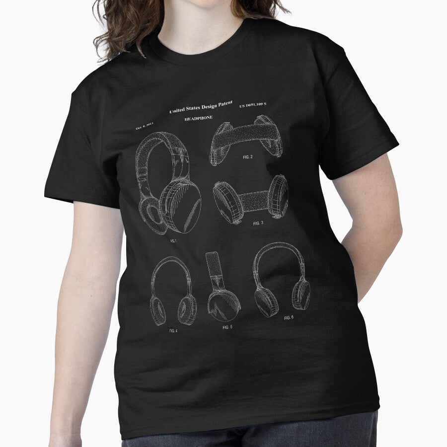 Headphone Patent - October 8, 2013 - White Version Classic T-Shirt